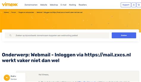 vimexx webmail|Onderwerp: webmail inloggen